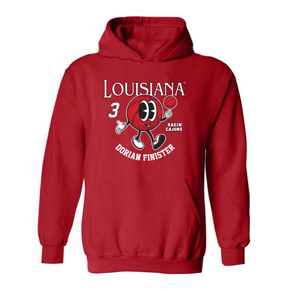Louisiana - NCAA Men's Basketball : Dorian Finister - Fashion Shersey Hooded Sweatshirt-0