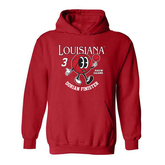 Louisiana - NCAA Men's Basketball : Dorian Finister - Fashion Shersey Hooded Sweatshirt-0