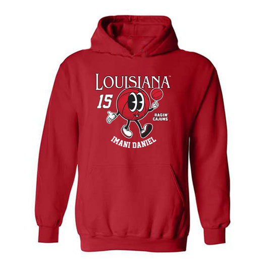 Louisiana - NCAA Women's Basketball : Imani Daniel - Fashion Shersey Hooded Sweatshirt-0