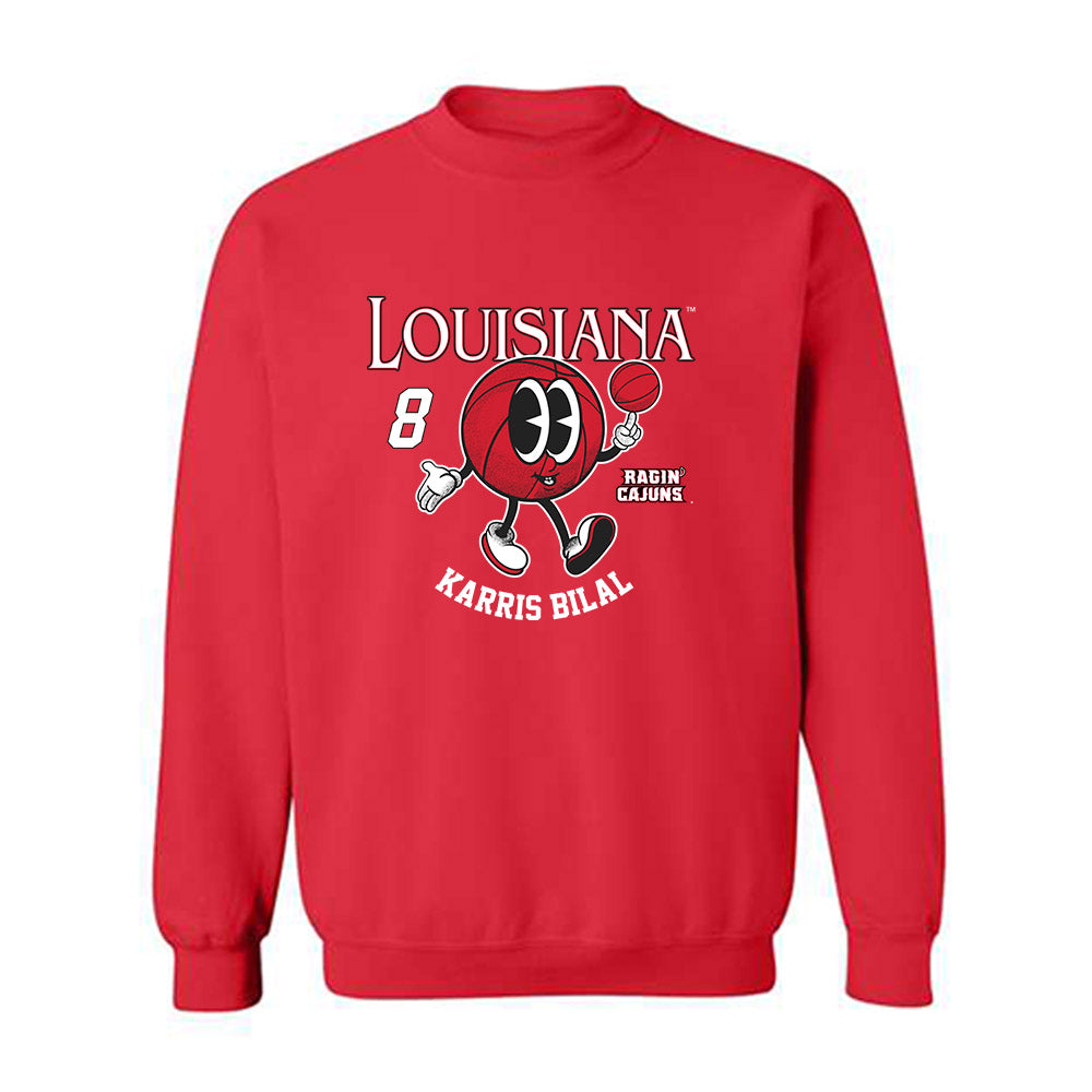 Louisiana - NCAA Men's Basketball : Karris Bilal - Fashion Shersey Crewneck Sweatshirt-0