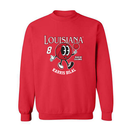 Louisiana - NCAA Men's Basketball : Karris Bilal - Fashion Shersey Crewneck Sweatshirt-0