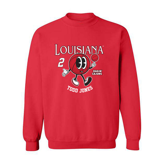 Louisiana - NCAA Men's Basketball : Todd Jones - Fashion Shersey Crewneck Sweatshirt-0