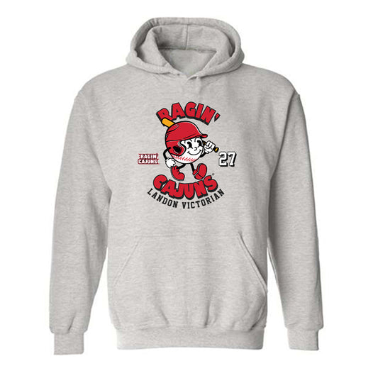 Louisiana - NCAA Baseball : Landon Victorian - Fashion Shersey Hooded Sweatshirt-0
