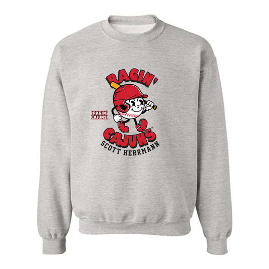 Louisiana - NCAA Baseball : Scott Herrmann - Fashion Shersey Crewneck Sweatshirt-0