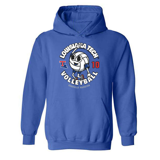 LA Tech - NCAA Women's Volleyball : Gabrielle Hairston - Fashion Shersey Hooded Sweatshirt