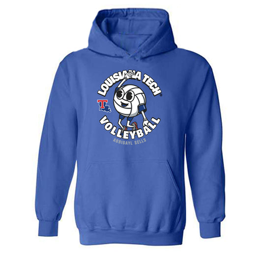 LA Tech - NCAA Women's Volleyball : Abbigayl Sells - Fashion Shersey Hooded Sweatshirt-0