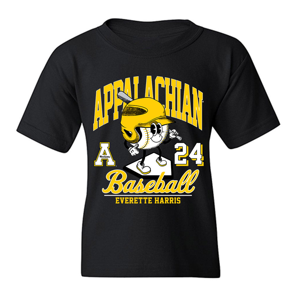 App State - NCAA Baseball : Everette Harris - Fashion Shersey Youth T-Shirt-0