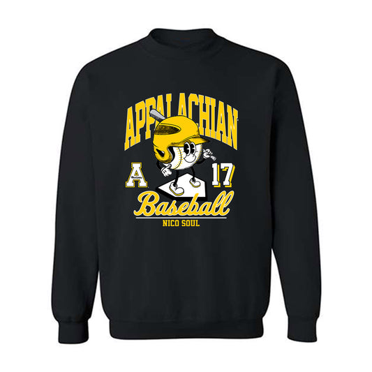 App State - NCAA Baseball : Nico Soul - Fashion Shersey Crewneck Sweatshirt-0