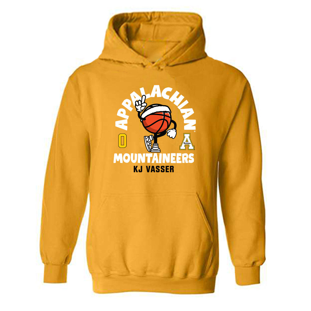 App State - NCAA Men's Basketball : KJ Vasser - Fashion Shersey Hooded Sweatshirt-0