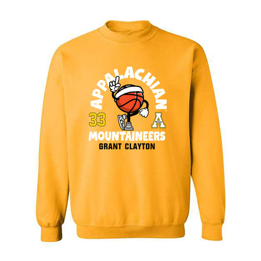 App State - NCAA Men's Basketball : Grant Clayton - Fashion Shersey Crewneck Sweatshirt-0