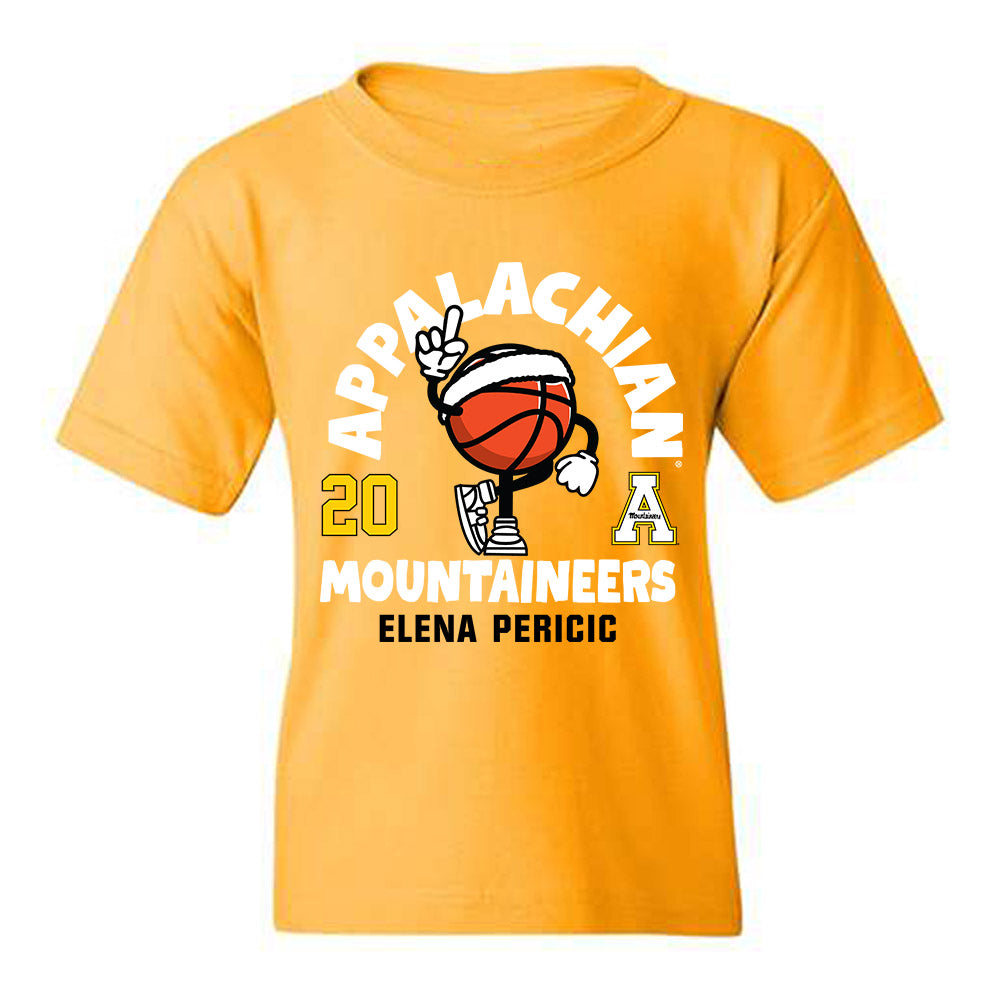 App State - NCAA Women's Basketball : Elena Pericic - Fashion Shersey Youth T-Shirt-0