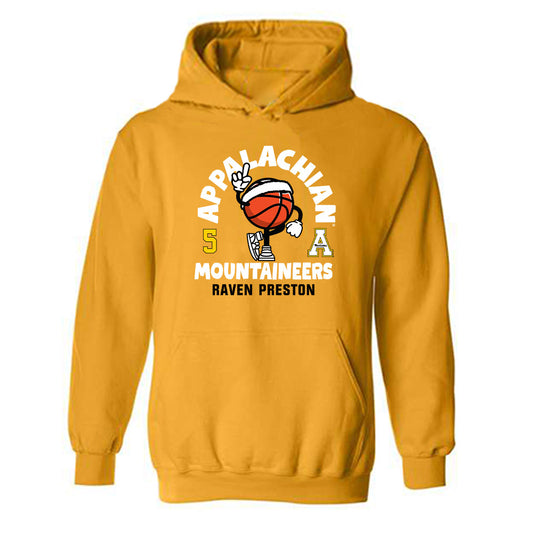 App State - NCAA Women's Basketball : Raven Preston - Fashion Shersey Hooded Sweatshirt-0