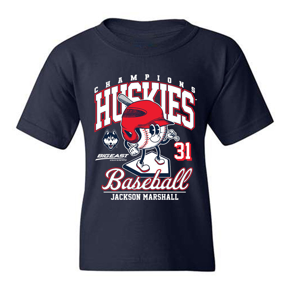 UConn - NCAA Baseball : Jackson Marshall - Fashion Shersey Youth T-Shirt-0