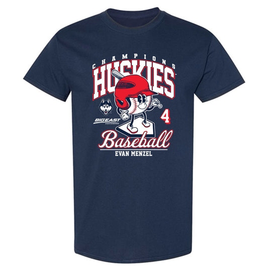 UConn - NCAA Baseball : Evan Menzel - Fashion Shersey T-Shirt-0