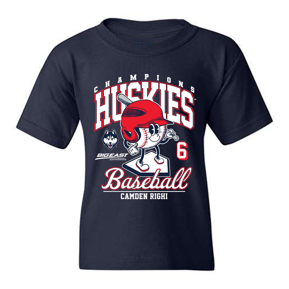 UConn - NCAA Baseball : Camden Righi - Fashion Shersey Youth T-Shirt-0
