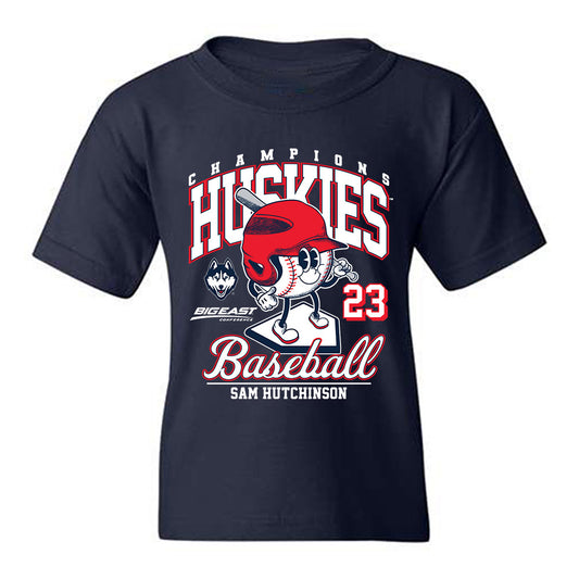UConn - NCAA Baseball : Sam Hutchinson - Fashion Shersey Youth T-Shirt-0