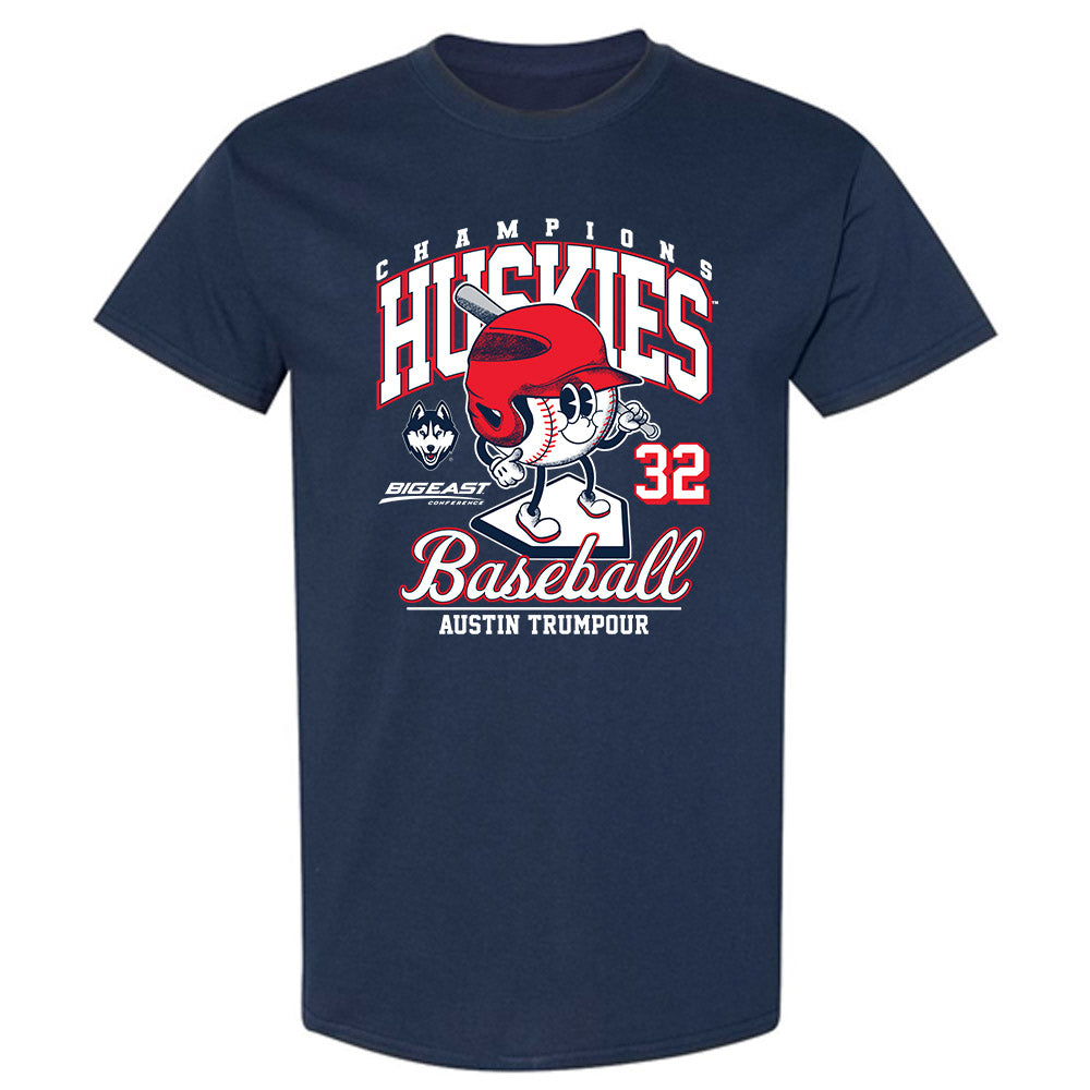 UConn - NCAA Baseball : Austin Trumpour - Fashion Shersey T-Shirt-0