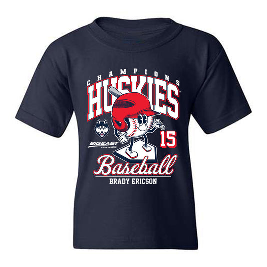 UConn - NCAA Baseball : Brady Ericson - Fashion Shersey Youth T-Shirt-0
