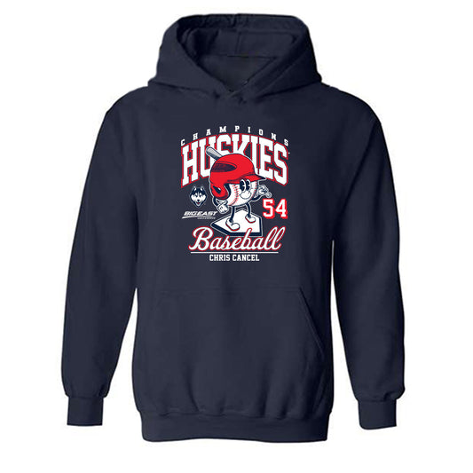 UConn - NCAA Baseball : Chris Cancel - Fashion Shersey Hooded Sweatshirt-0