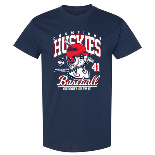UConn - NCAA Baseball : Gregory Shaw III - Fashion Shersey T-Shirt-0