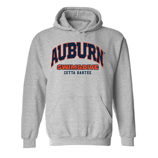 Auburn - NCAA Women's Swimming & Diving : Zetta Bartee - Fashion Shersey Hooded Sweatshirt-0