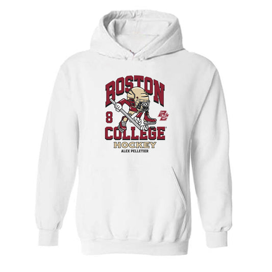 Boston College - NCAA Men's Ice Hockey : Alex Pelletier - Fashion Shersey Hooded Sweatshirt-0
