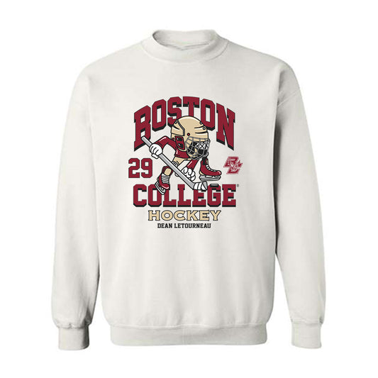 Boston College - NCAA Men's Ice Hockey : Dean Letourneau - Fashion Shersey Crewneck Sweatshirt-0