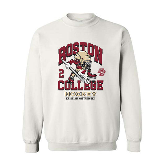 Boston College - NCAA Men's Ice Hockey : Kristian Kostadinski - Fashion Shersey Crewneck Sweatshirt-0