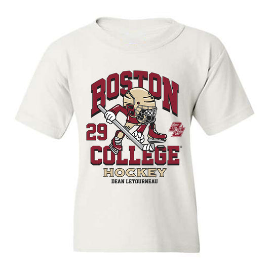 Boston College - NCAA Men's Ice Hockey : Dean Letourneau - Fashion Shersey Youth T-Shirt-0