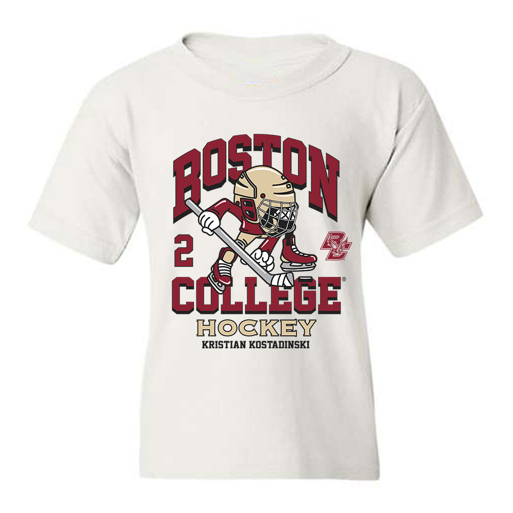Boston College - NCAA Men's Ice Hockey : Kristian Kostadinski - Fashion Shersey Youth T-Shirt-0