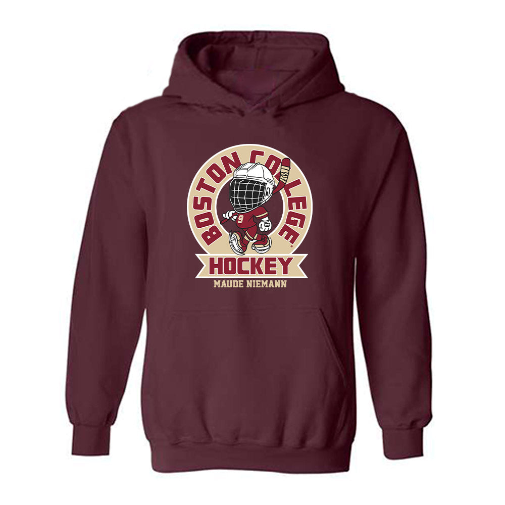 Boston College - NCAA Women's Ice Hockey : Maude Niemann - Fashion Shersey Hooded Sweatshirt-0
