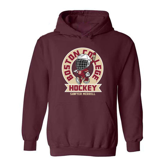 Boston College - NCAA Women's Ice Hockey : Sawyer Merrill - Fashion Shersey Hooded Sweatshirt-0