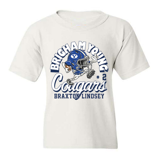 BYU - NCAA Football : Braxton Lindsey - Youth T-Shirt-0