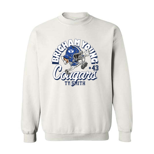 BYU - NCAA Football : Ty Smith - Crewneck Sweatshirt-0