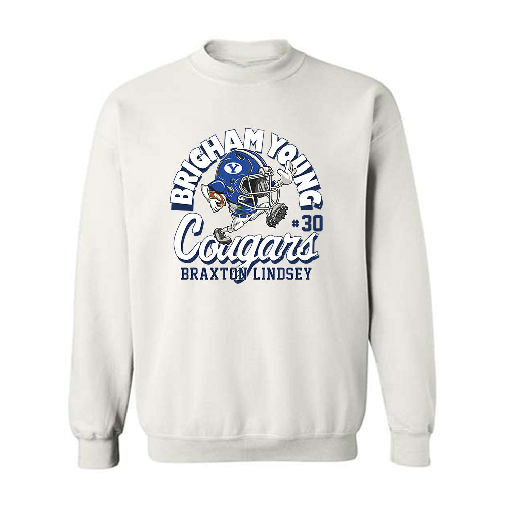 BYU - NCAA Football : Braxton Lindsey - Crewneck Sweatshirt-0
