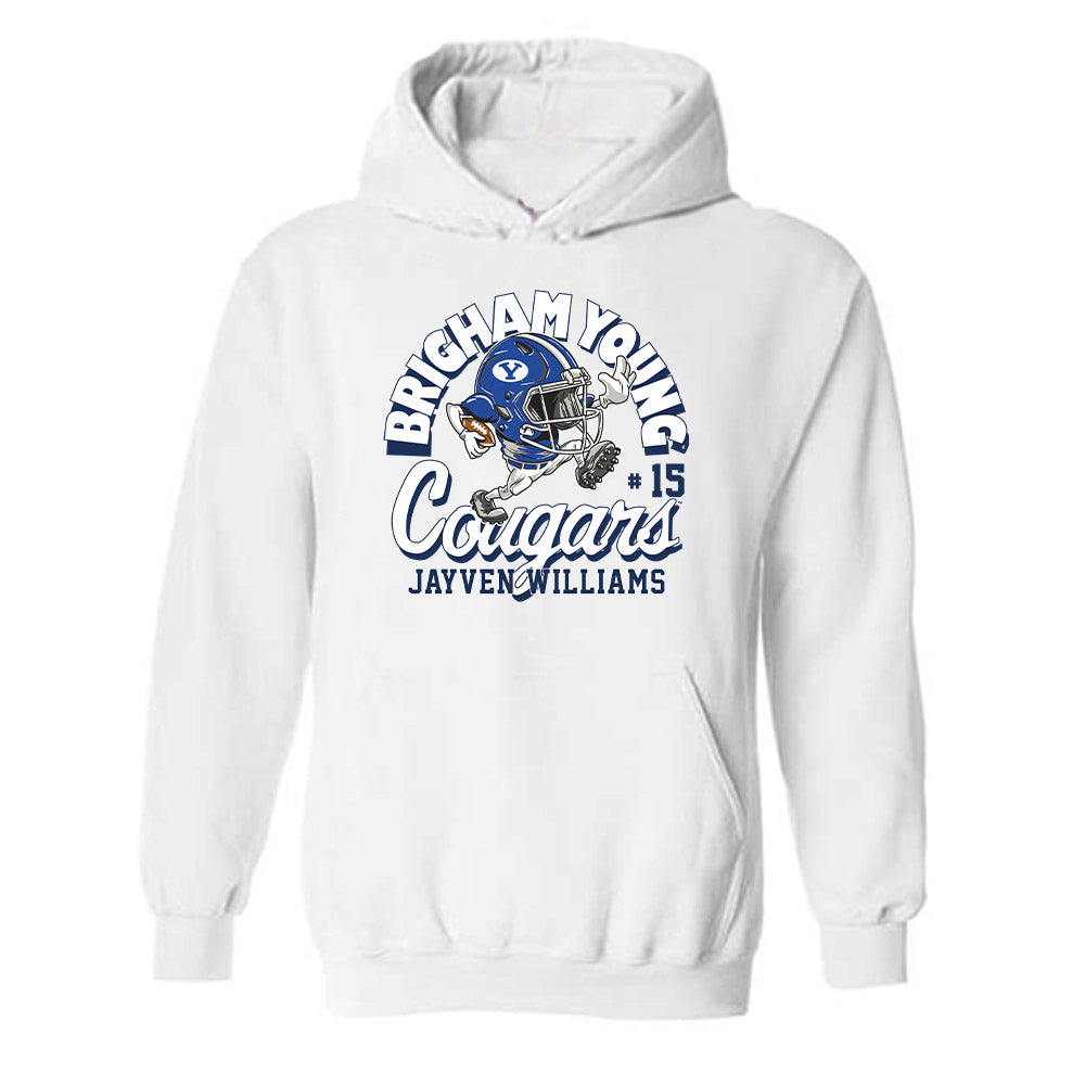 BYU - NCAA Football : Jayven Williams - Hooded Sweatshirt-0
