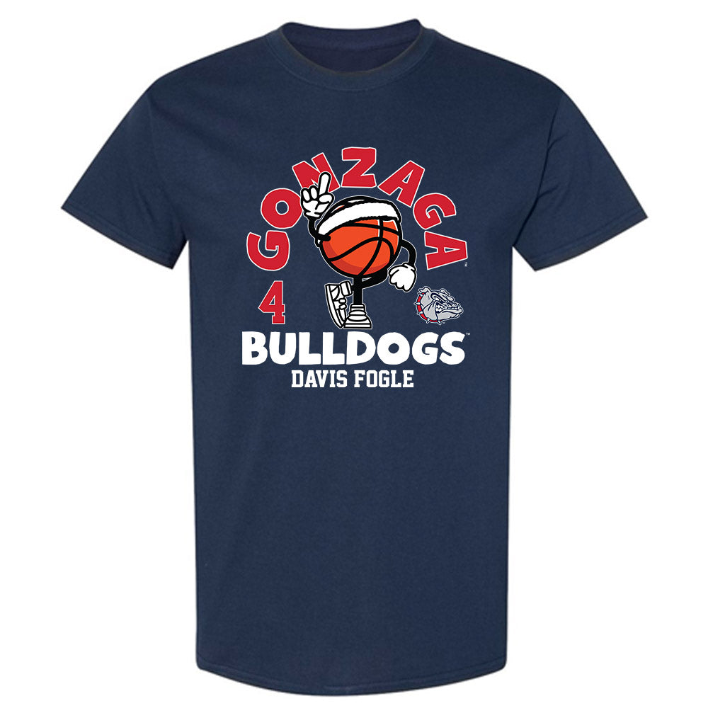 Gonzaga - NCAA Men's Basketball : Davis Fogle - Fashion Shersey T-Shirt-0