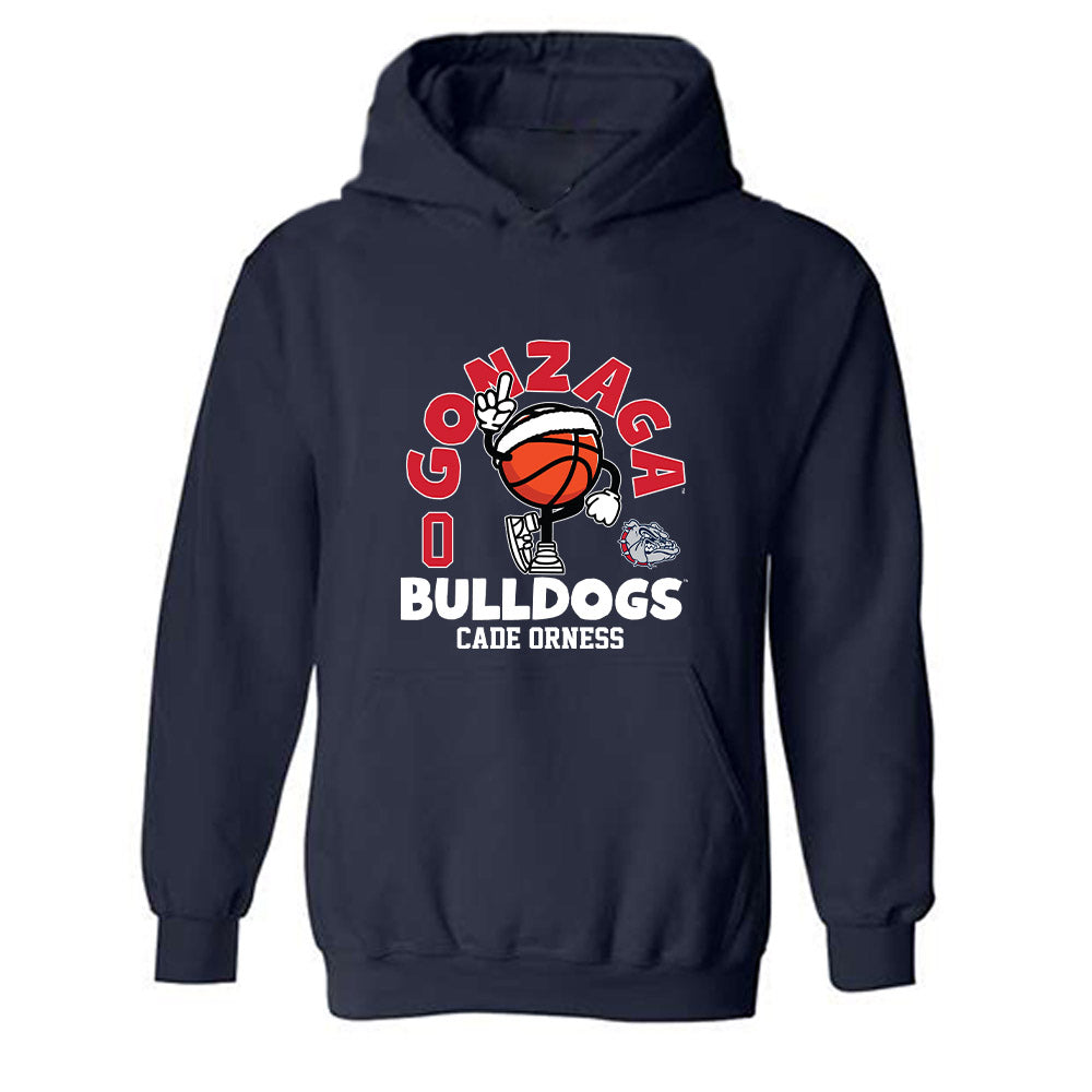 Gonzaga - NCAA Men's Basketball : Cade Orness - Fashion Shersey Hooded Sweatshirt-0