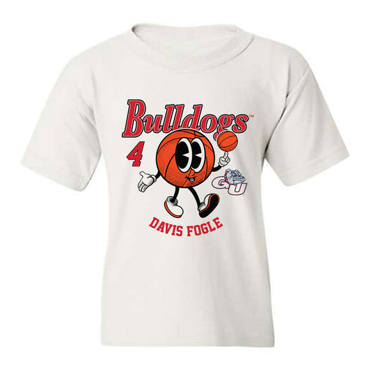 Gonzaga - NCAA Men's Basketball : Davis Fogle - Fashion Shersey Youth T-Shirt-0