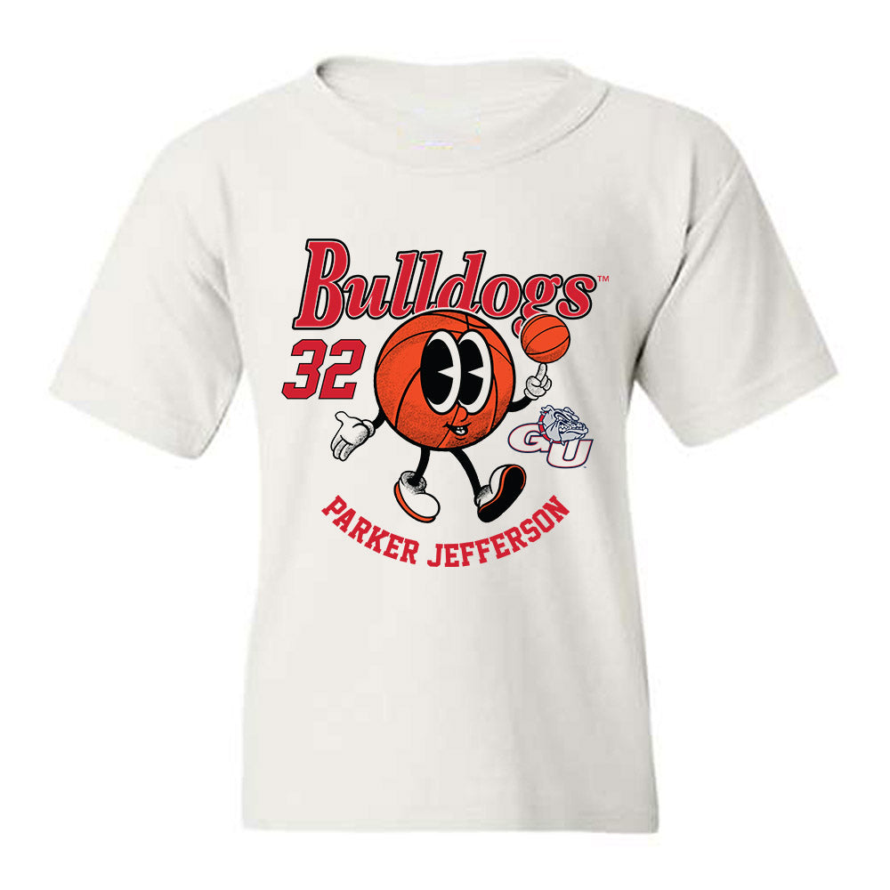 Gonzaga - NCAA Men's Basketball : Parker Jefferson - Fashion Shersey Youth T-Shirt-0