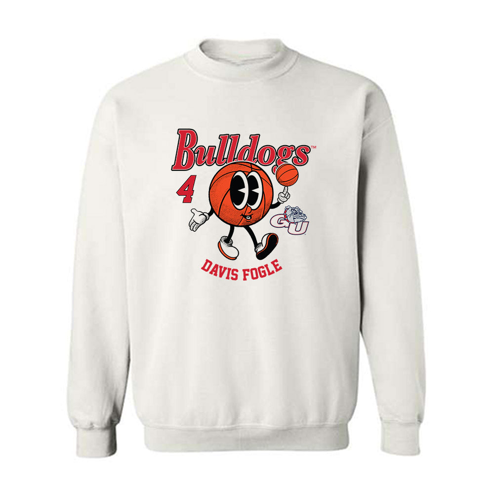 Gonzaga - NCAA Men's Basketball : Davis Fogle - Fashion Shersey Crewneck Sweatshirt-0