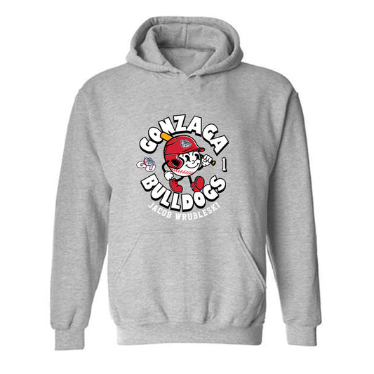 Gonzaga - NCAA Baseball : Jacob Wrubleski - Classic Fashion Shersey Hooded Sweatshirt-0