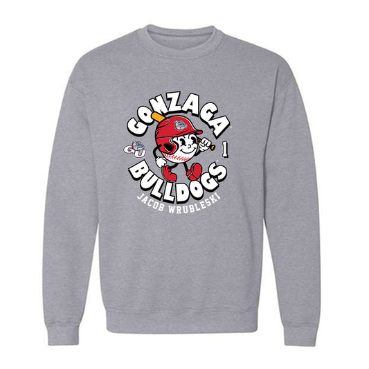 Gonzaga - NCAA Baseball : Jacob Wrubleski - Classic Fashion Shersey Crewneck Sweatshirt-0
