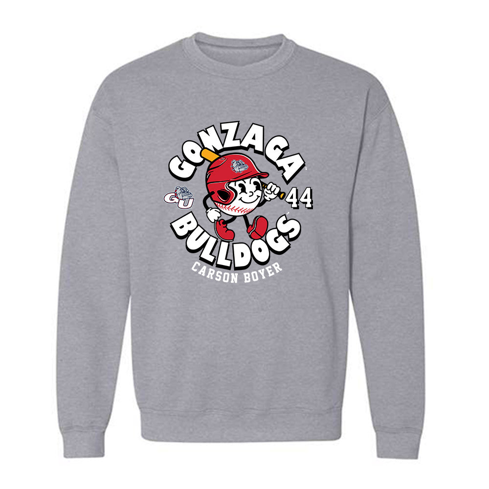 Gonzaga - NCAA Baseball : Carson Boyer - Classic Fashion Shersey Crewneck Sweatshirt-0