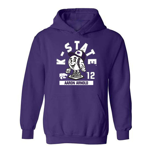 Kansas State - NCAA Baseball : Aaron Arnold - Fashion Shersey Hooded Sweatshirt-0