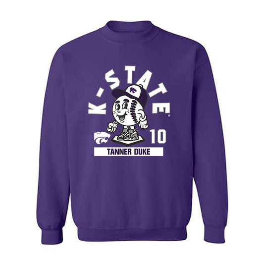 Kansas State - NCAA Baseball : Tanner Duke - Fashion Shersey Crewneck Sweatshirt-0
