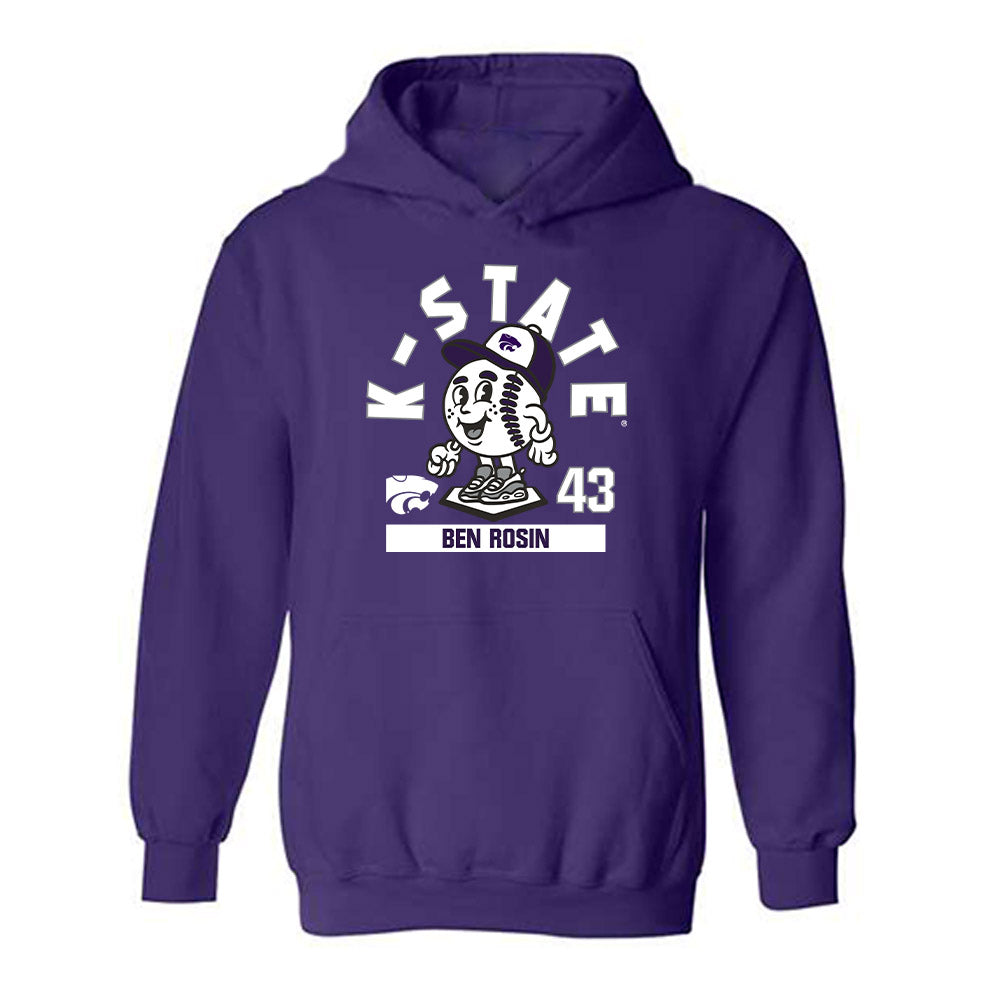 Kansas State - NCAA Baseball : Ben Rosin - Fashion Shersey Hooded Sweatshirt-0