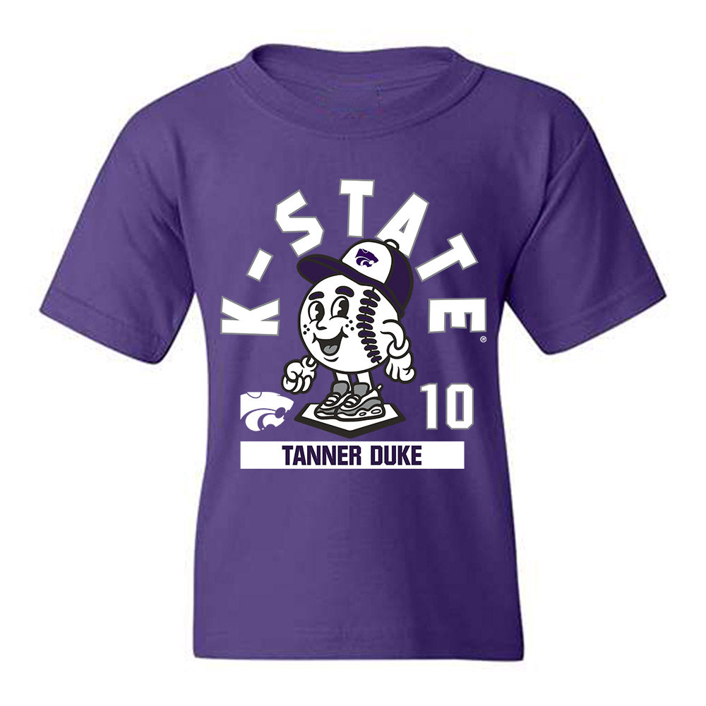 Kansas State - NCAA Baseball : Tanner Duke - Fashion Shersey Youth T-Shirt-0
