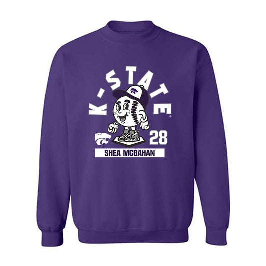 Kansas State - NCAA Baseball : Shea McGahan - Fashion Shersey Crewneck Sweatshirt-0