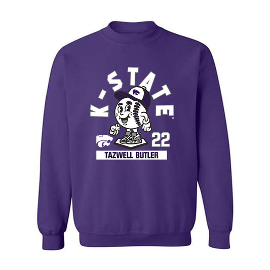 Kansas State - NCAA Baseball : Tazwell Butler - Fashion Shersey Crewneck Sweatshirt-0